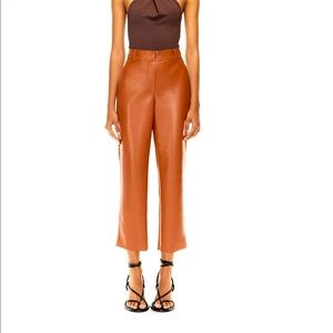 Aritizia babaton command cropped vegan leatherpant